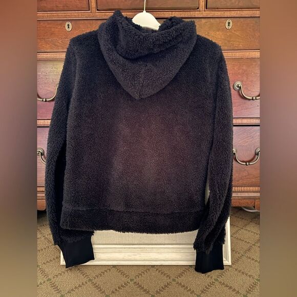 ATM Teddy Bear black long sleeved hooded jacket with front zipper M - Picture 2 of 7